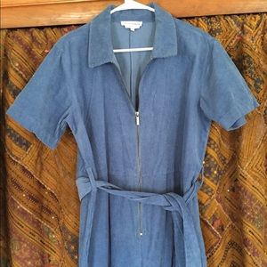 Native Youth Blue Cord Jumpsuit